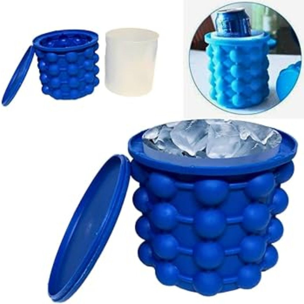 Mini Balde de Gelo Silicone Térmico fazer bolas de Gelo cubos redondos resfriar bebida 120 bolinhas