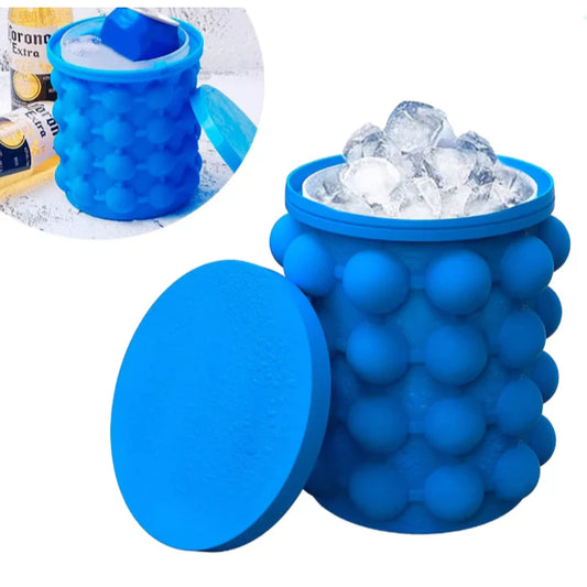 Mini Balde de Gelo Silicone Térmico fazer bolas de Gelo cubos redondos resfriar bebida 120 bolinhas